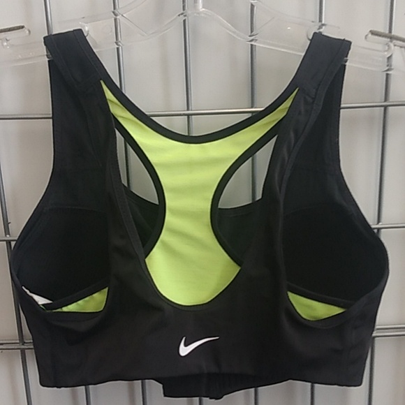 Nike DRI-FIT Women's Sports Bra XS Black & Yellow 💛 - Picture 4 of 8